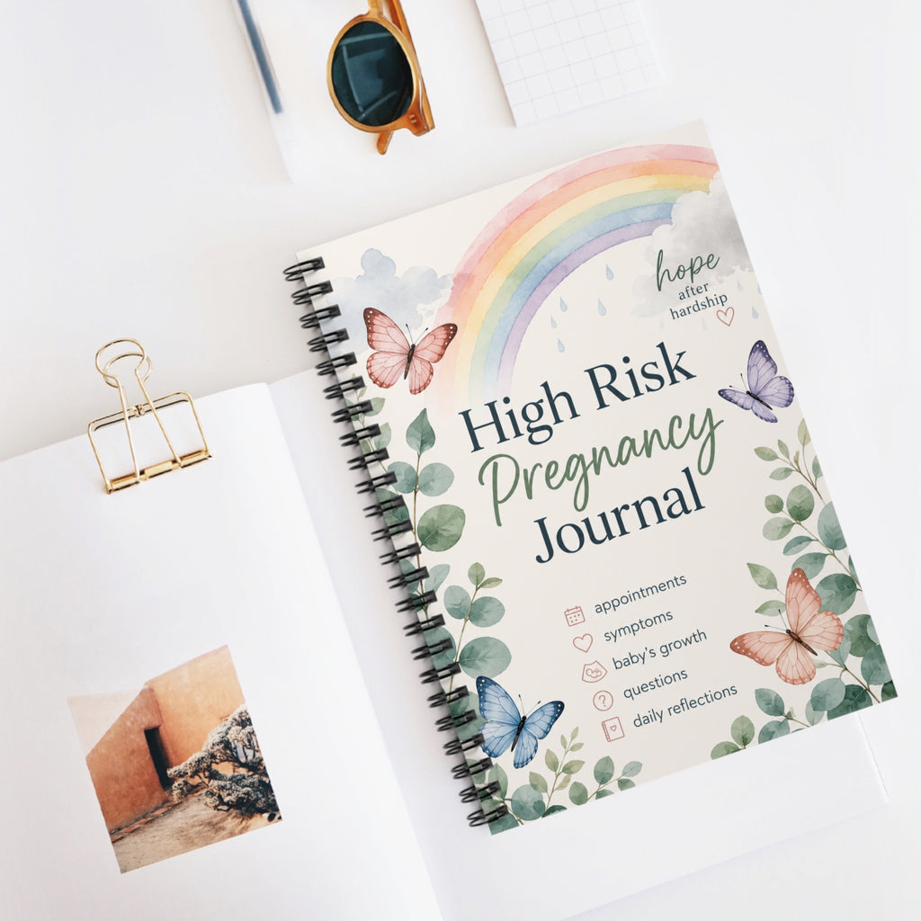 High Risk Pregnancy Journal, Pregnancy Tracker Notebook, Expecting Mom Journal, Pregnancy Support Gift, Spiral Notebook
