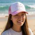Petal | Hat, pink floral petals trucker cap, Petal Gift, Floral Hat