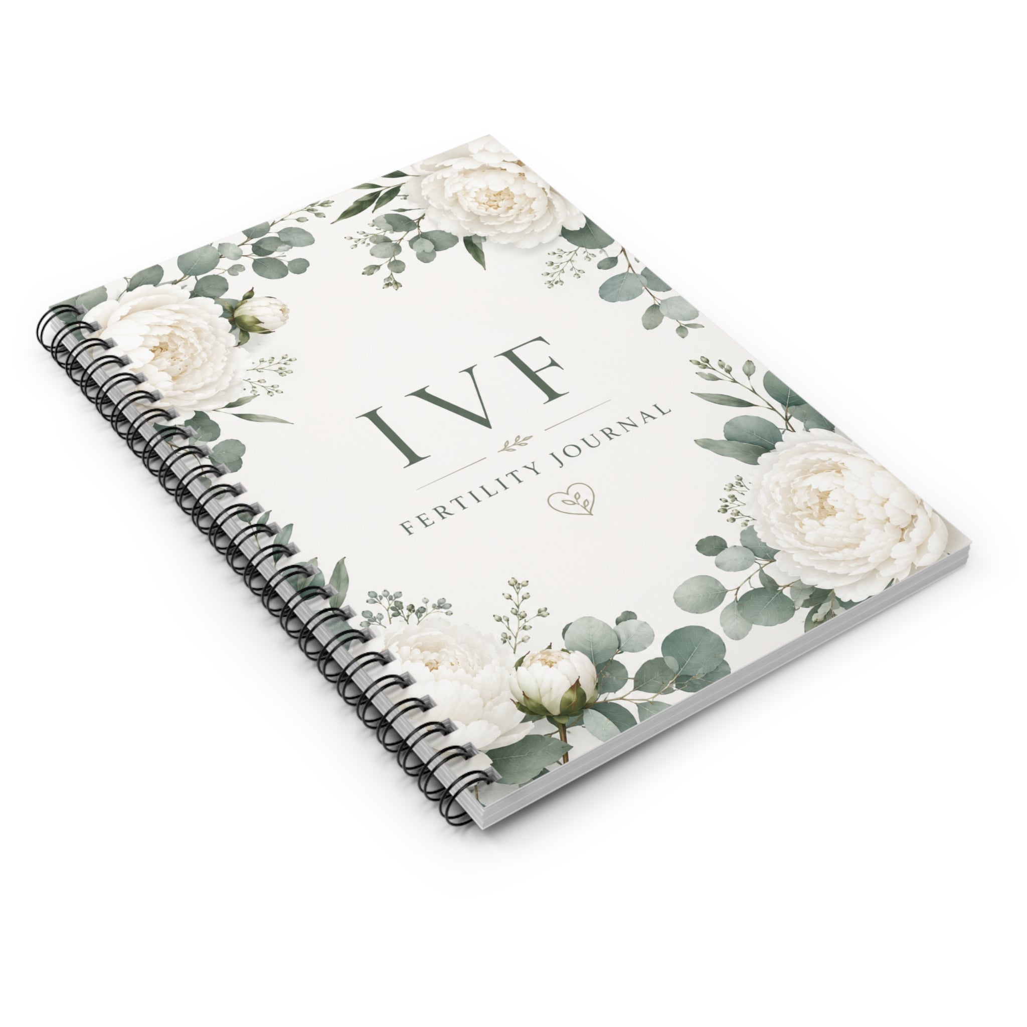 IVF Fertility Journal, Prenancy Journey Spiral Notebook, IVF Gift for Women, Fertility Treatment Planner, Floral Notebook