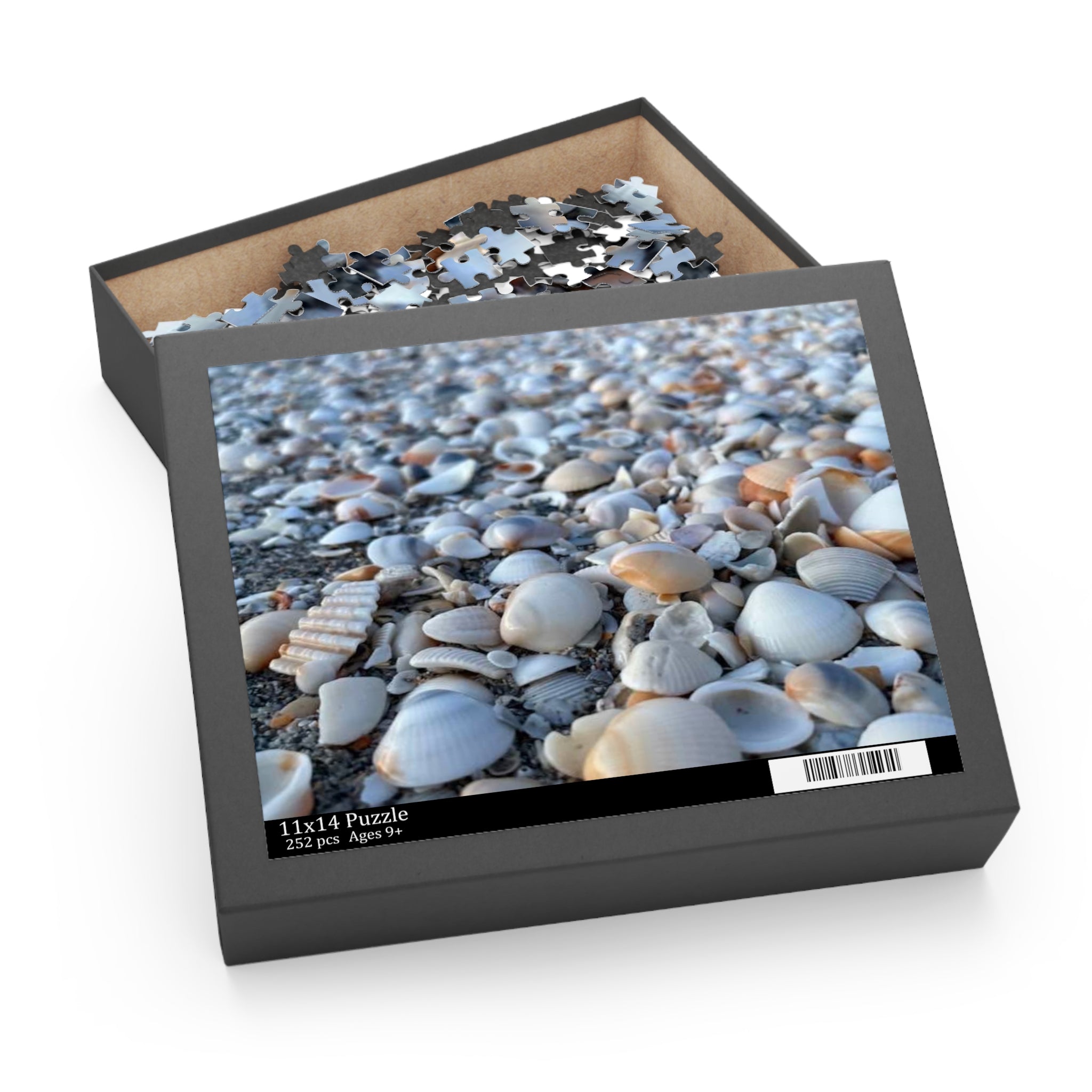 Seashell Beach Jigsaw Puzzle, Seashell Lovers Gift, Beach Gift, Seashell Collector Gift