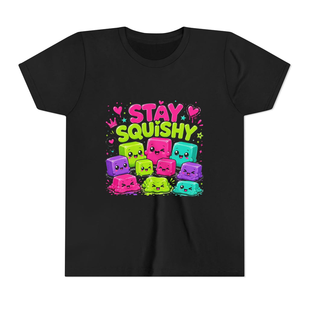 Stay Squishy Cute Youth Tee, Squishy Lovers Tee, Squishy Gift, Girl Birthday Gift, Colorful Kawaii Graphic