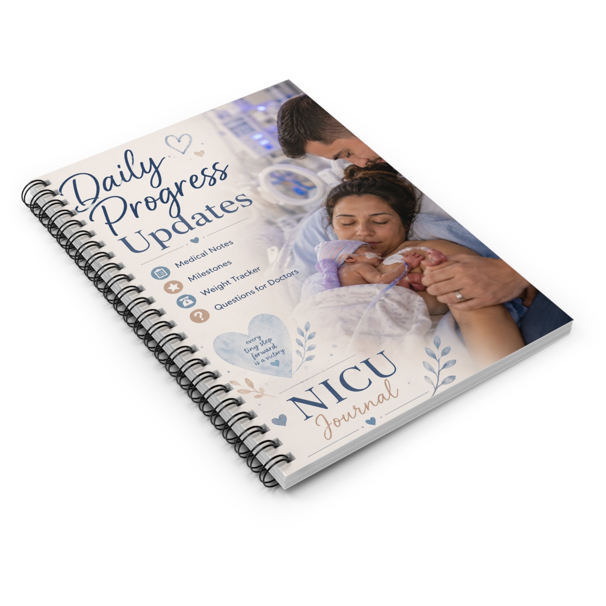 NICU Baby Journal, NICU Daily Progress Tracker, Neonatal Intensive Care Notebook, NICU Parent Gift, Hospital Stay Journal