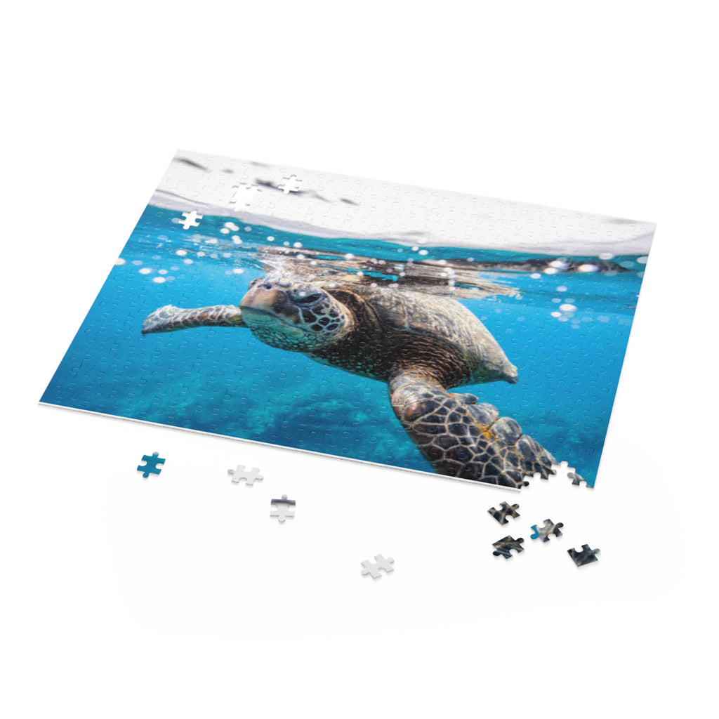 Sea Turtle Puzzle, Beach Puzzle, Turtle Lovers Puzzle, Sea Turtle Gift, Family Game