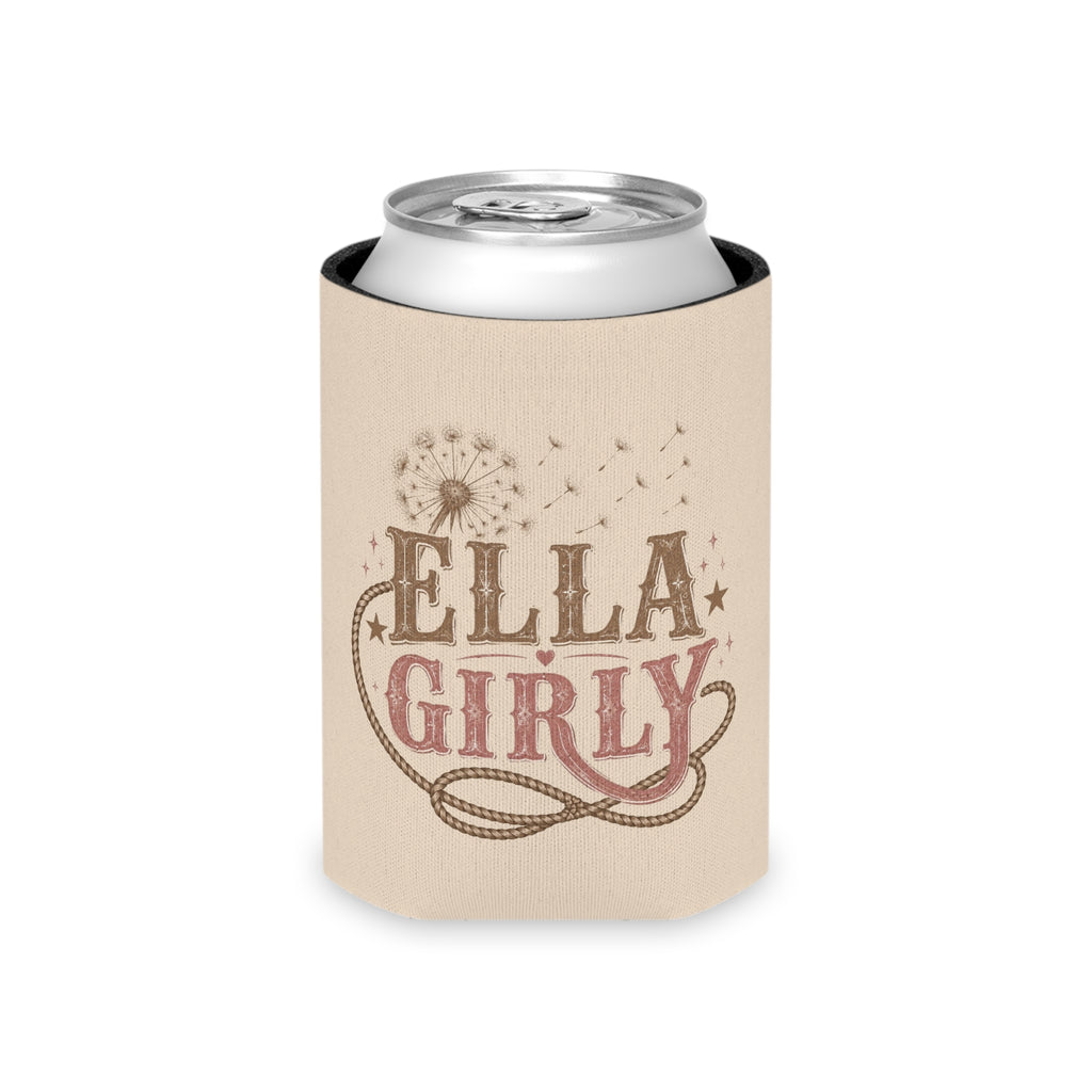 Ella Girly Can Cooler | Dandelion, Rope, Retro Western Typography