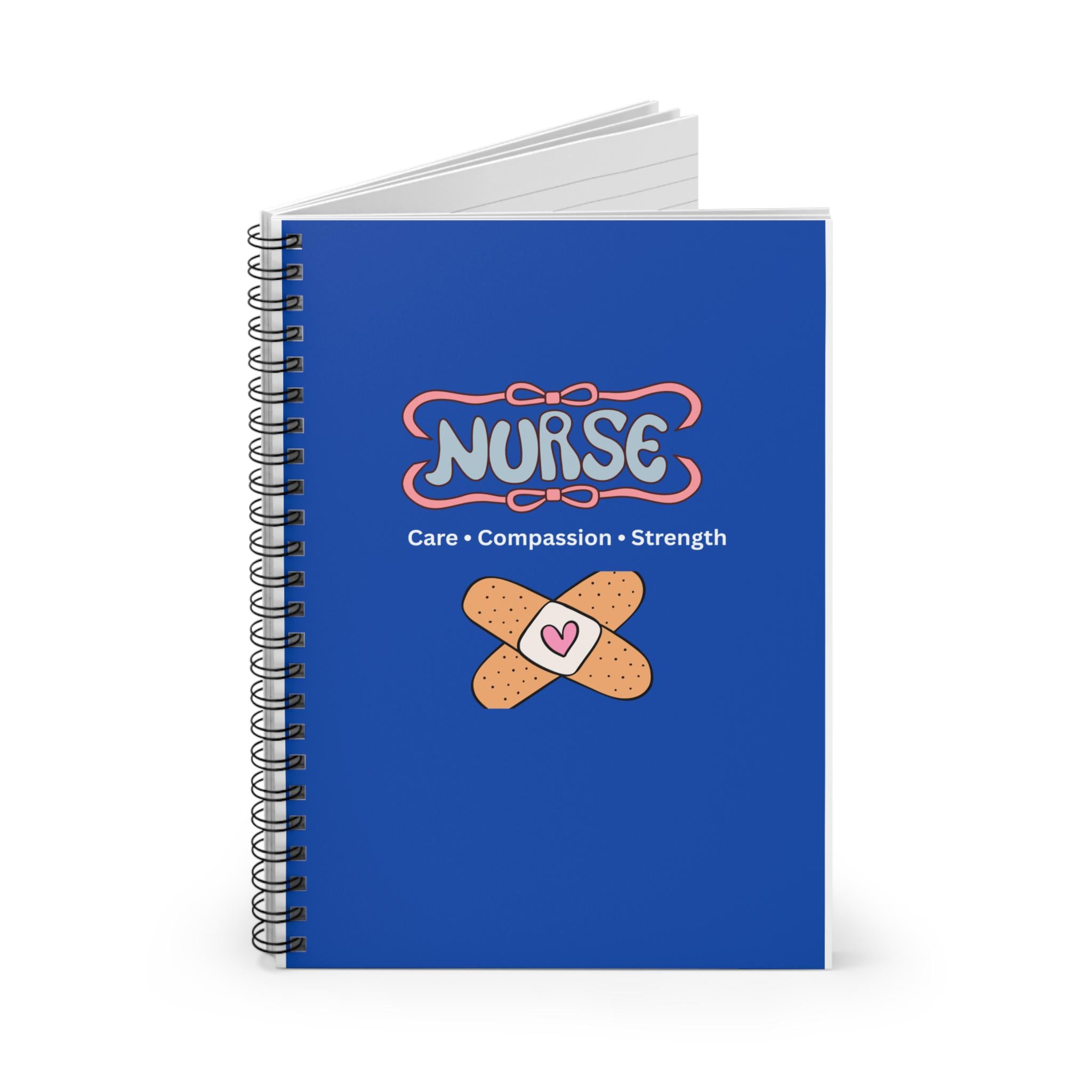 Nurse Care Compassion Strength Spiral Notebook | Ruled Journal