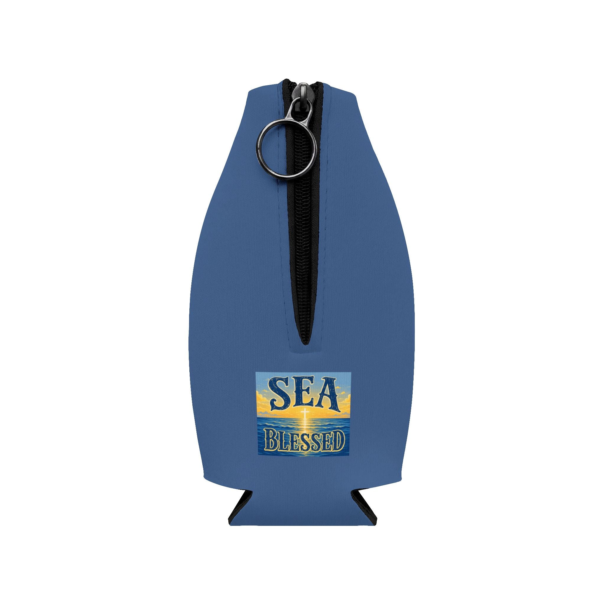 Sea Blessed Zip-Up Bottle Cooler Sleeve