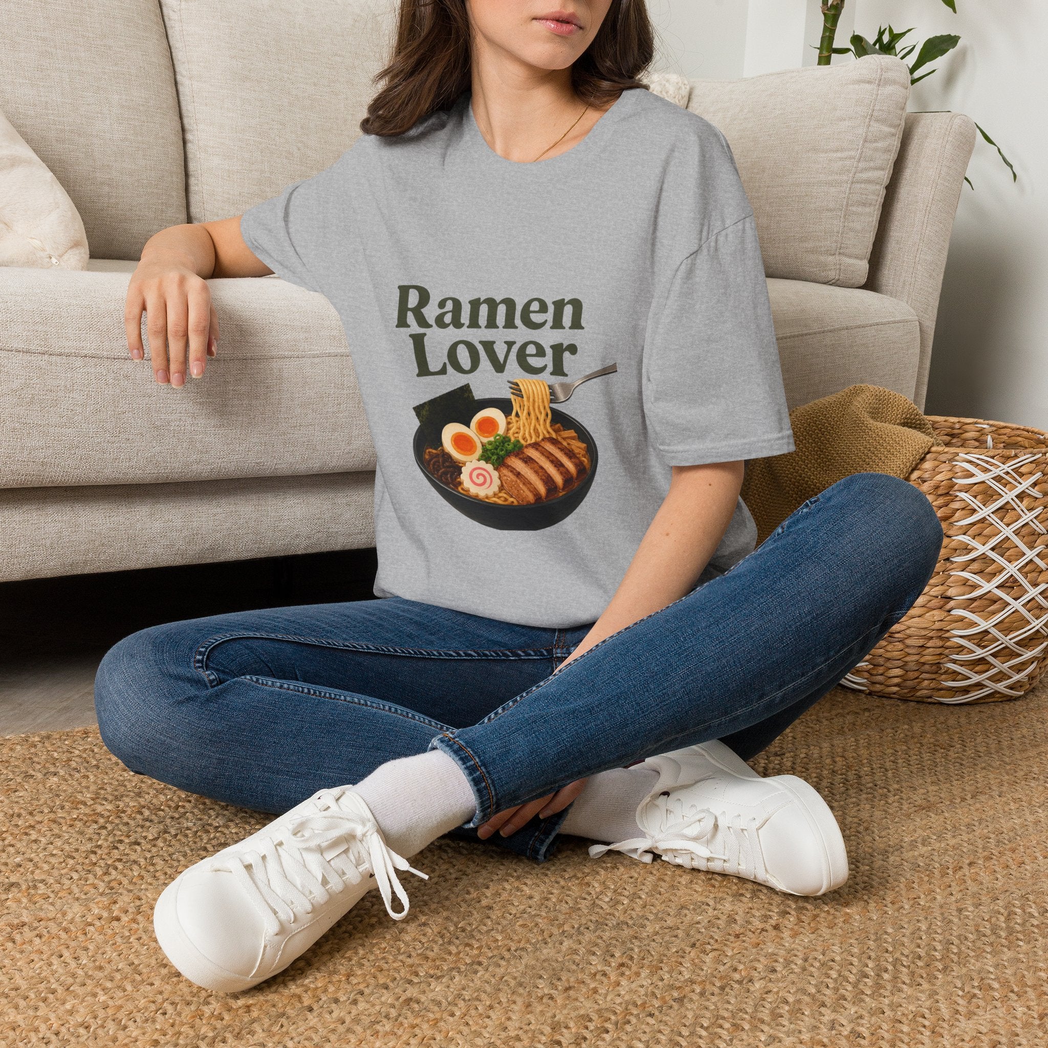 Ramen Lover Graphic T-Shirt, Ramen Lovers Gift, Ramen Tee, Bowl of Ramen Illustration