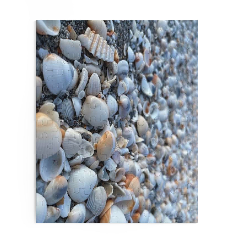Seashell Beach Jigsaw Puzzle, Seashell Lovers Gift, Beach Gift, Seashell Collector Gift