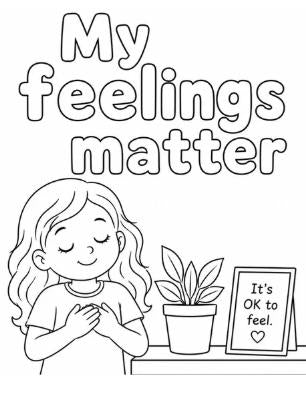Positive Words of Affirmation for Kids Coloring Book