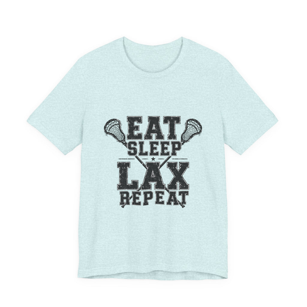 Eat Sleep LAX Repeat Lacrosse Tee, Lacrosse Shirt, Sports Tee, College Tee, High School Sports T-Shirt, Lacrosse Gift