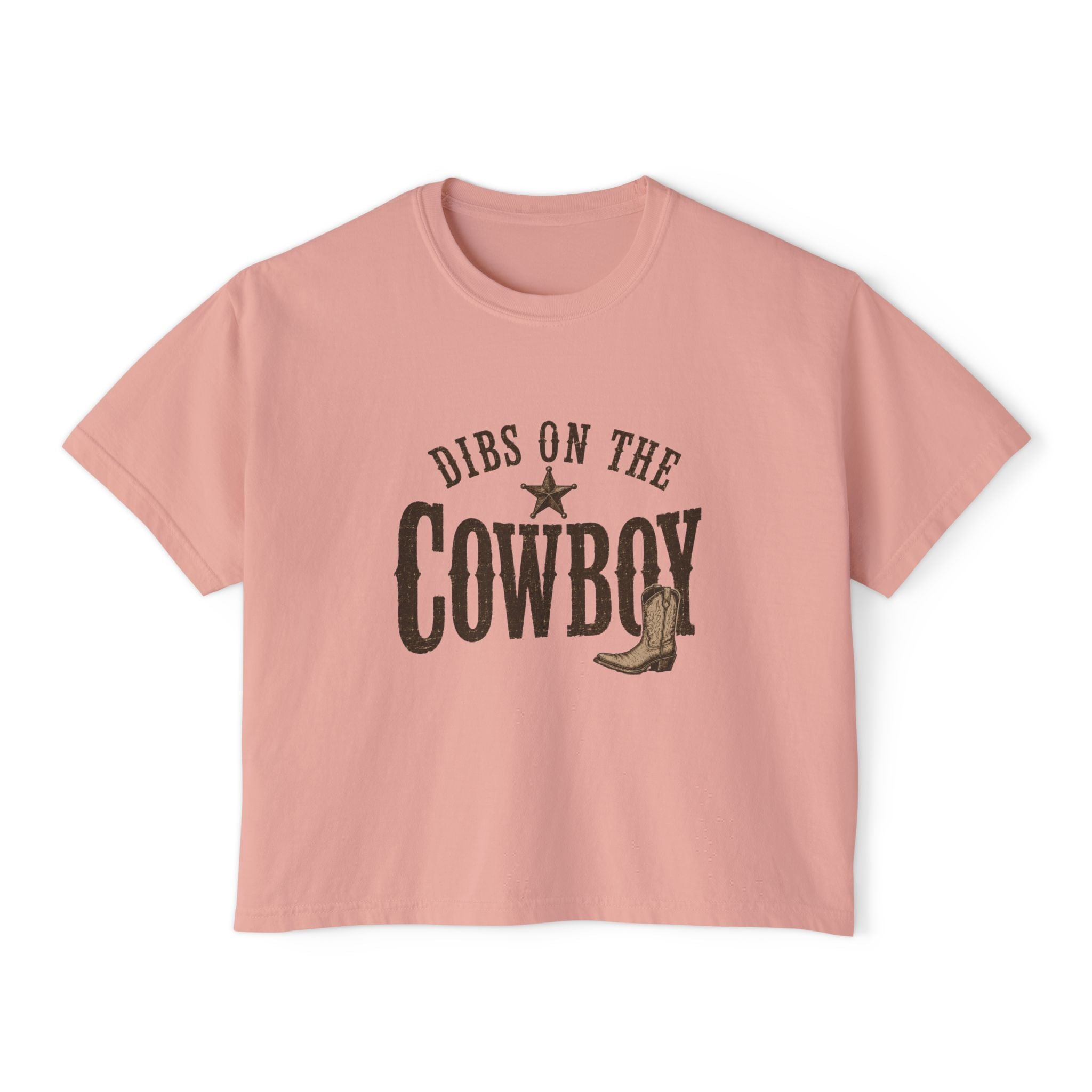 Dibs on the Cowboy Tee | Western boot graphic, star ranch style
