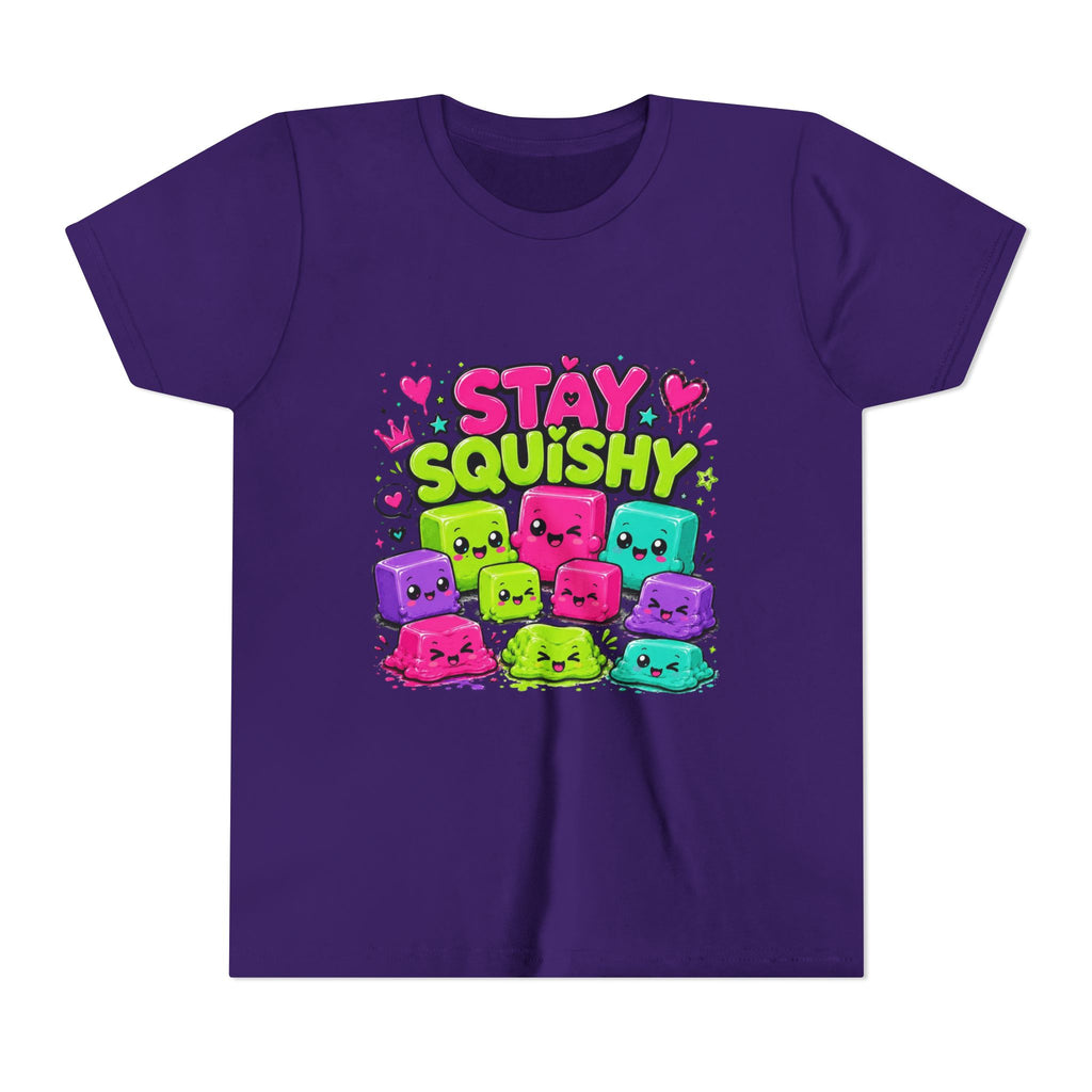 Stay Squishy Cute Youth Tee, Squishy Lovers Tee, Squishy Gift, Girl Birthday Gift, Colorful Kawaii Graphic