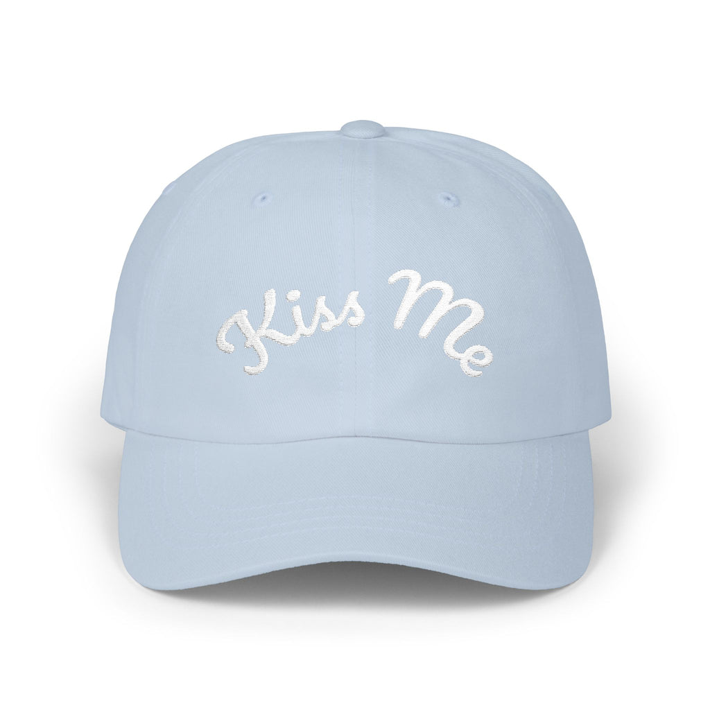 Kiss Me Classic Dad Cap | Embroidered Script Baseball Hat