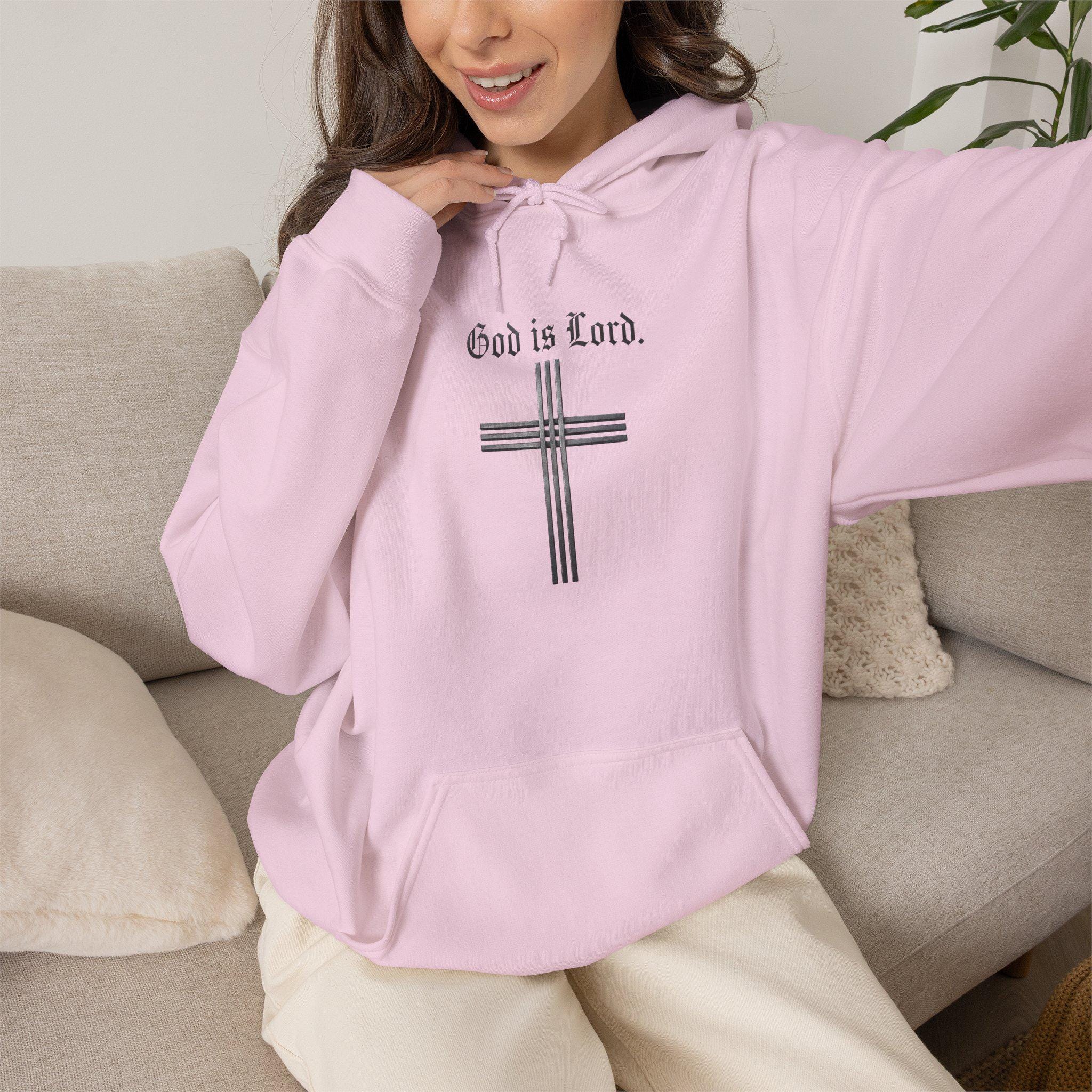 God Is Lord cross design Hoodie | Christian faith sweatshirt, Christian Gift
