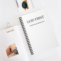 God First Faith Prayer Reflection Spiral Notebook | Ruled Journal