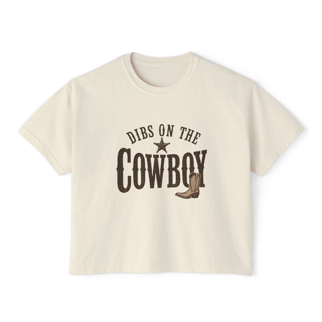 Dibs on the Cowboy Tee | Western boot graphic, star ranch style