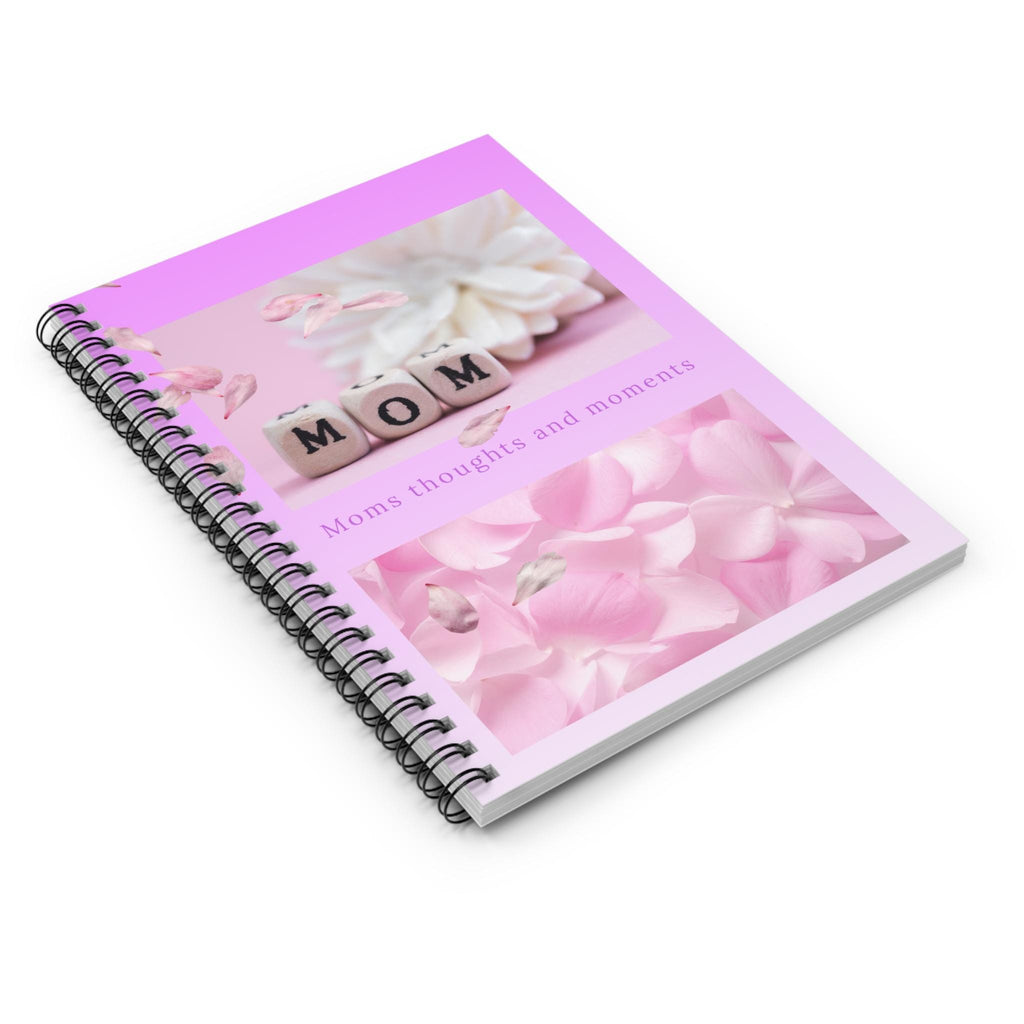 Mom floral photo notebook | Spiral Ruled Journal