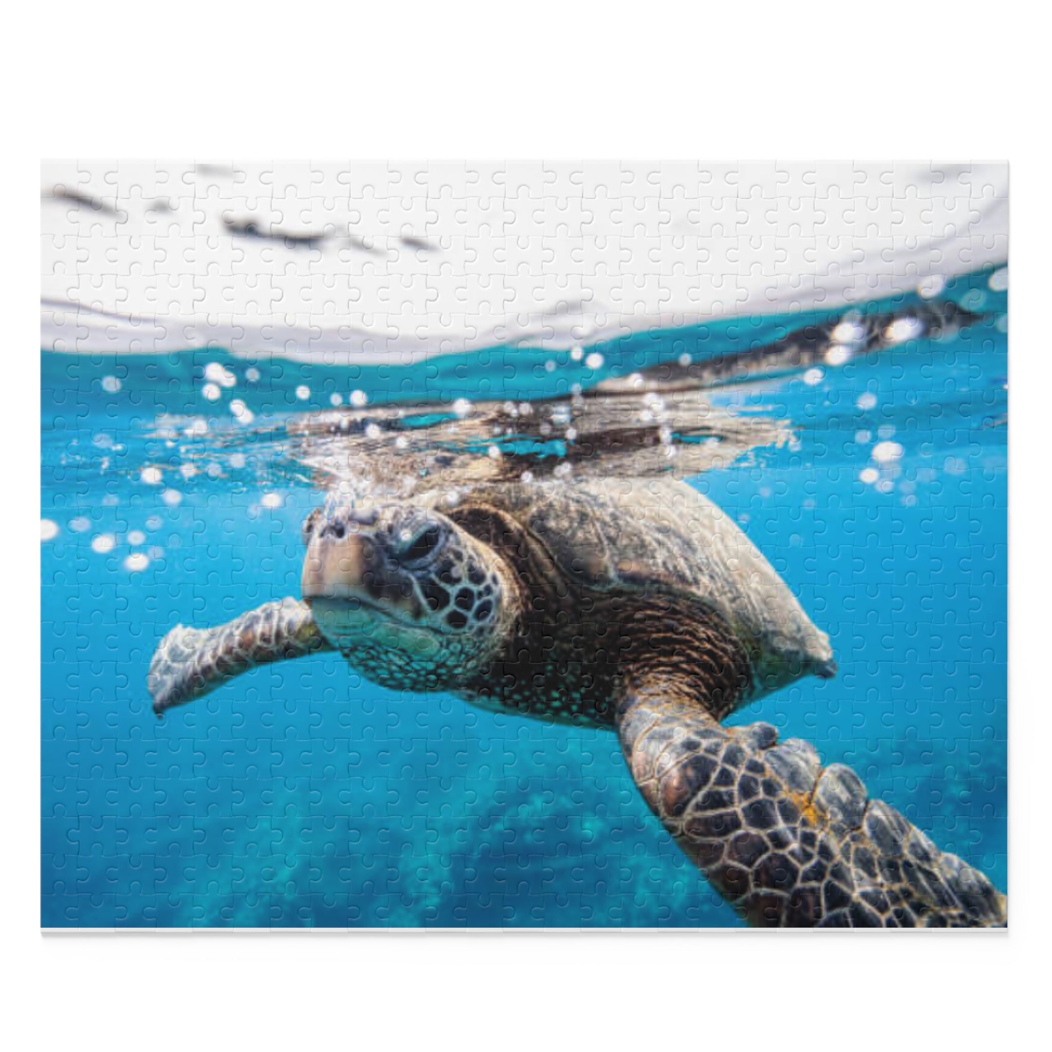Sea Turtle Puzzle, Beach Puzzle, Turtle Lovers Puzzle, Sea Turtle Gift, Family Game