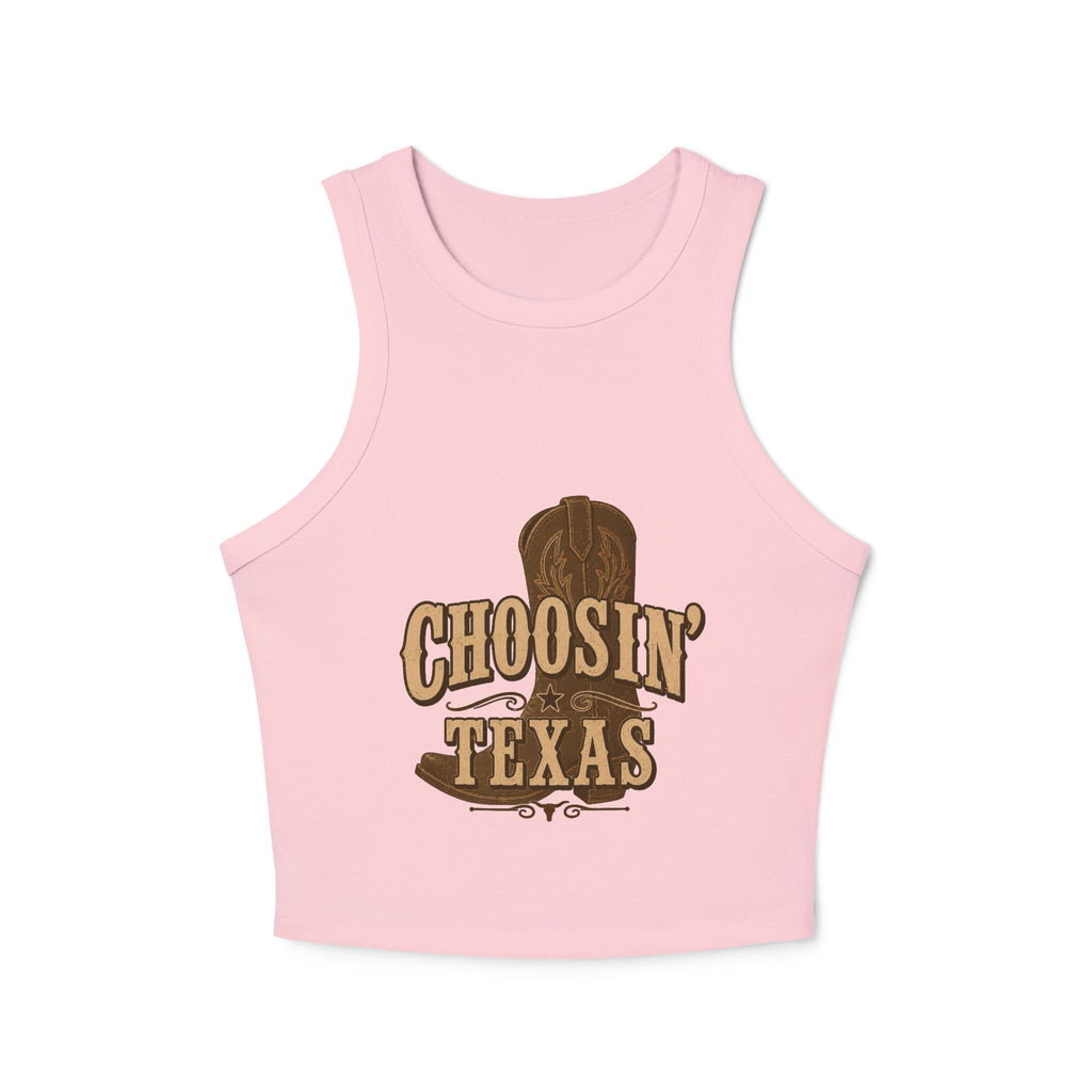 Choosein' Texas Tank Top | Western Cowboy Boot Graphic
