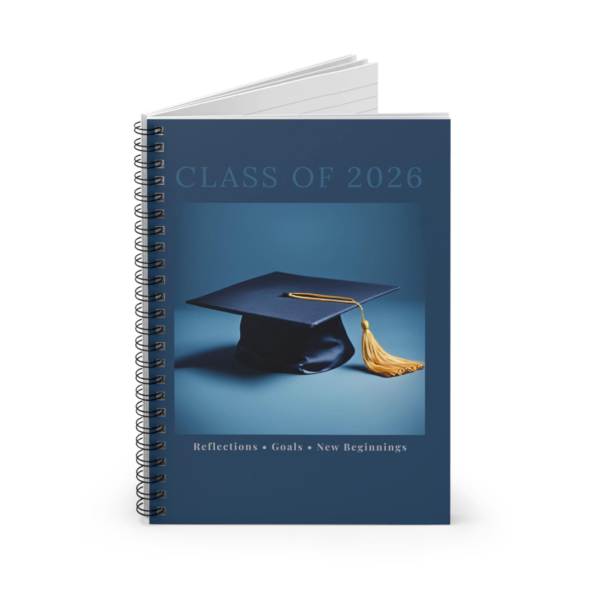 Class of 2026 Graduation Cap Spiral Notebook | Ruled Journal