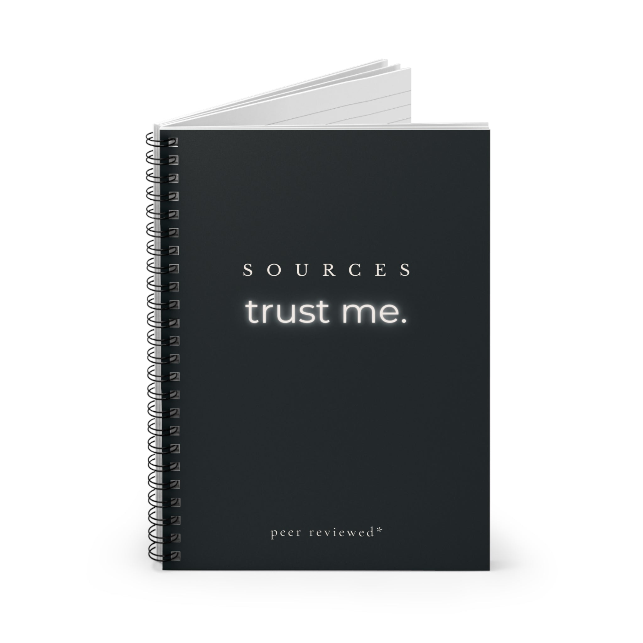 SOURCES trust me. Notebook | Spiral Ruled Notebook