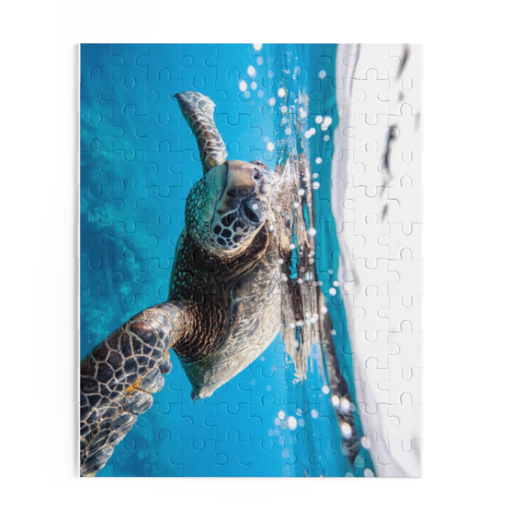 Sea Turtle Puzzle, Beach Puzzle, Turtle Lovers Puzzle, Sea Turtle Gift, Family Game