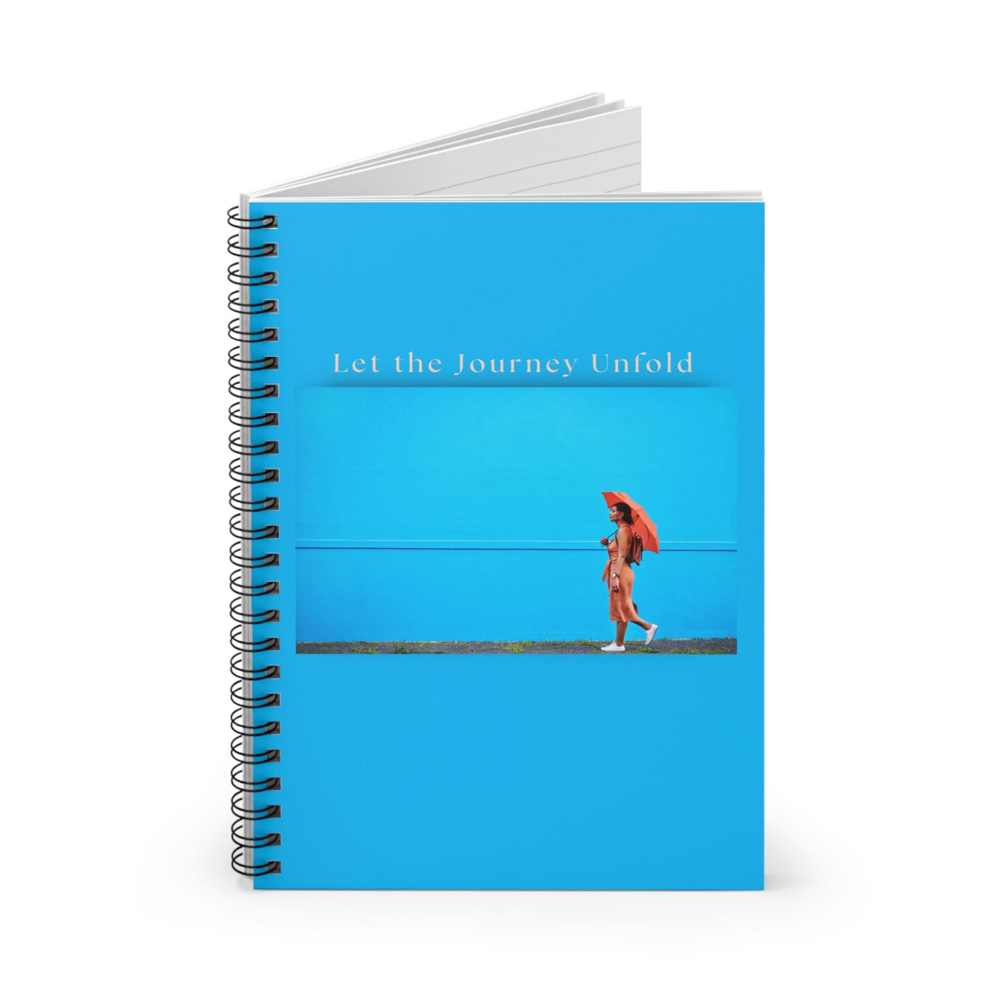 Let the Journey Unfold notebook | Spiral notebook, ruled lined journal