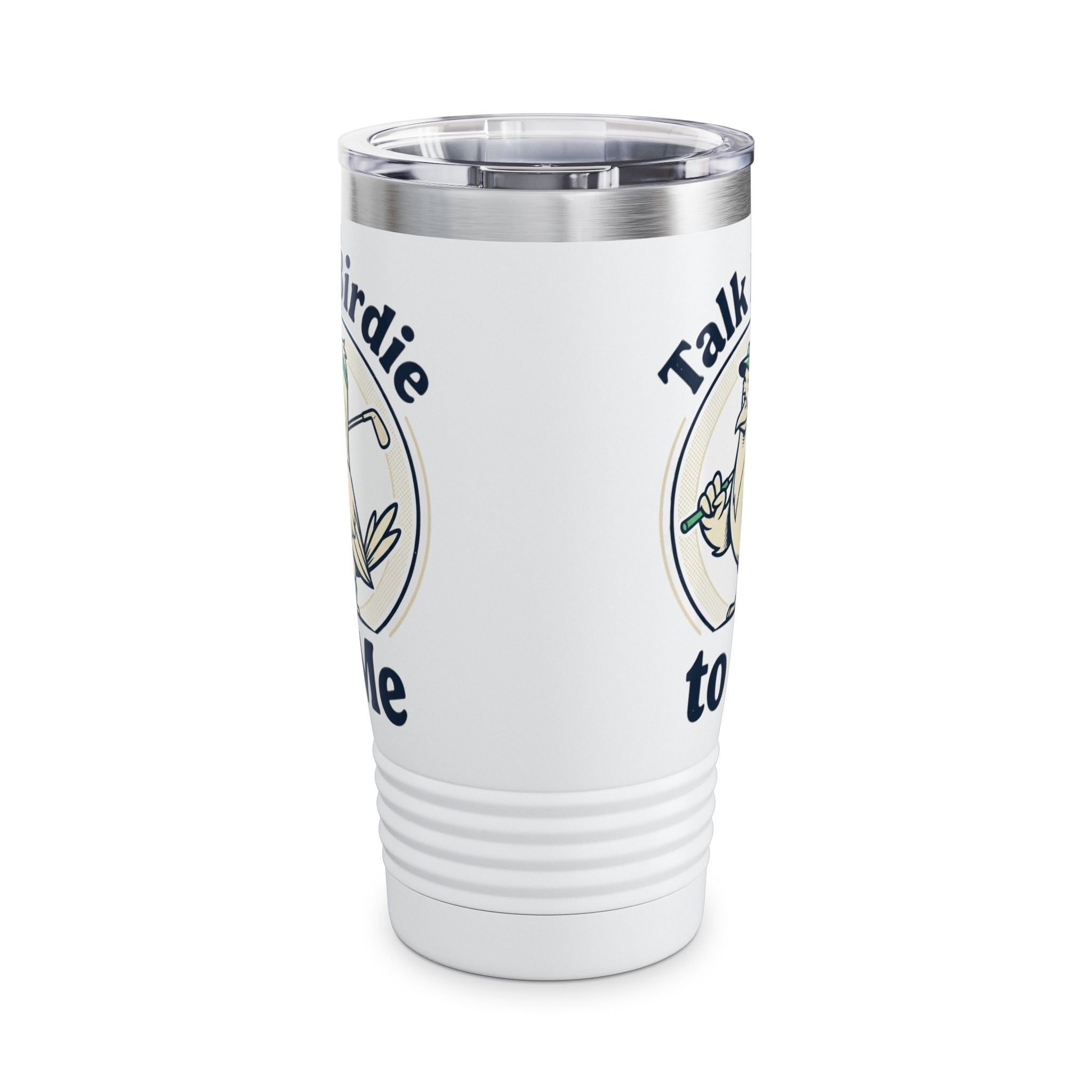 Talk Birdie to Me Tumbler, Golf Tumbler, Golf Lovers Gift, Dad Gift, Mom Gift, 20oz Ringneck Travel Tumbler,