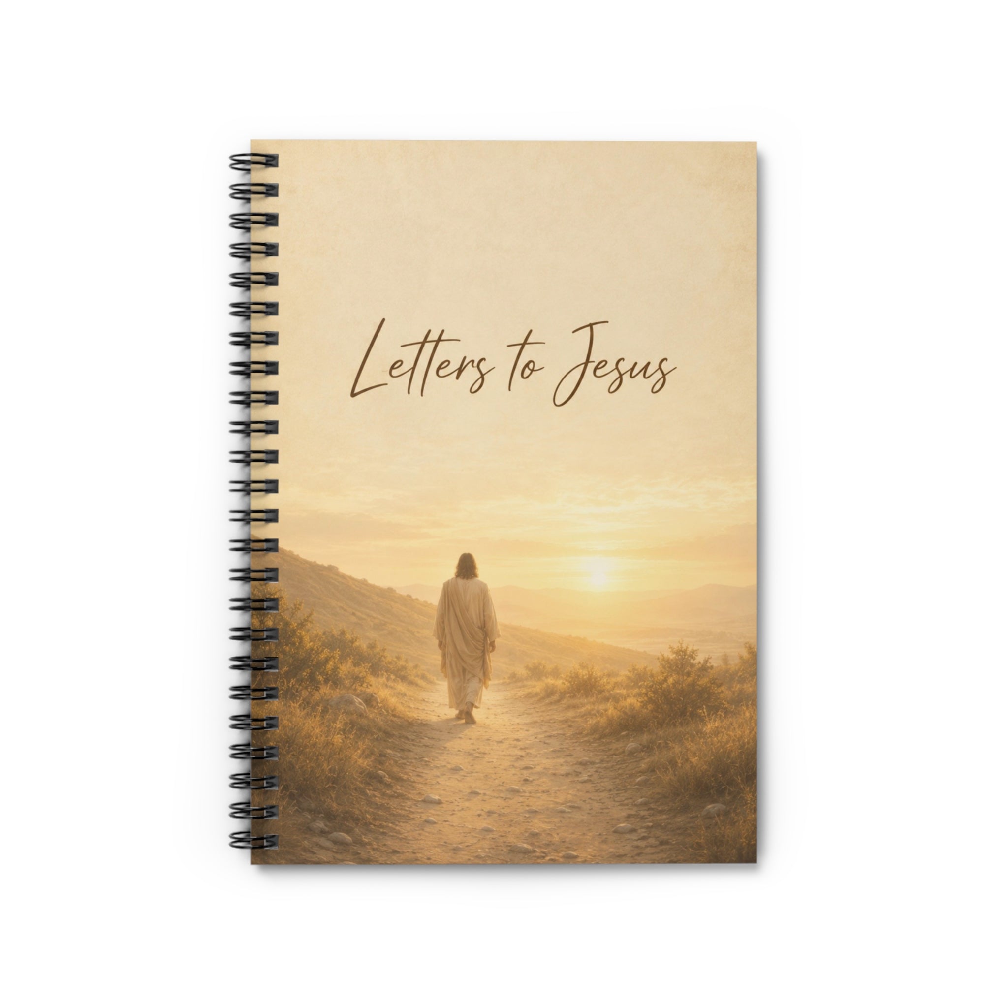 Letters to Jesus Spiral Notebook, Christian Journal with Sunrise Cover, Ruled Notebook, Faith Journal, Jesus Follower Notebook