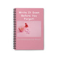 Perimenopause Brain Notebook, Spiral Notebook | Write It Down Before You Forget