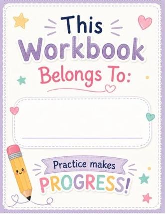 50 Easy Cursive Words for Kids Handwriting Practice Workbook (Digital Download)