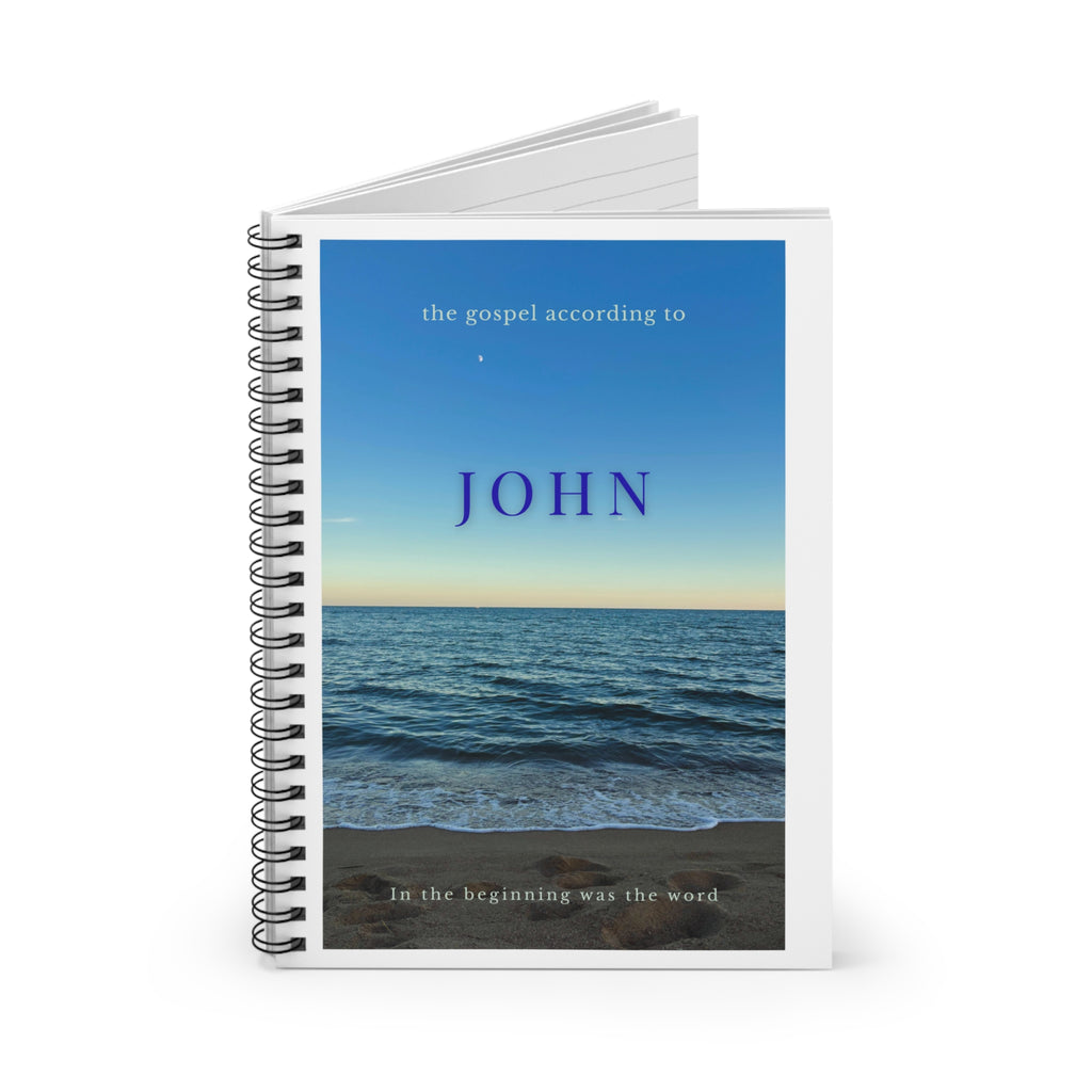 John Gospel Beach Cover Spiral Notebook | Ruled Journal
