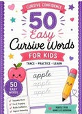 50 Easy Cursive Words for Kids Handwriting Practice Workbook (Digital Download)
