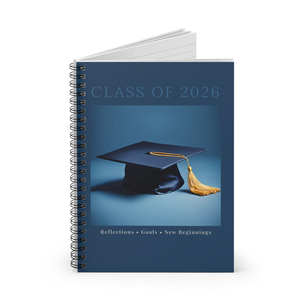 Class of 2026 Graduation Cap Spiral Notebook | Ruled Journal
