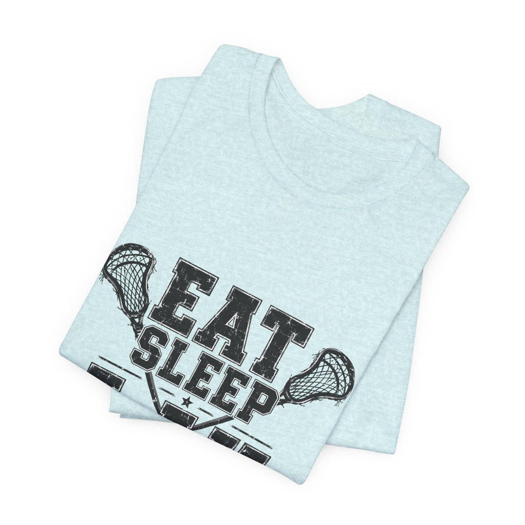 Eat Sleep LAX Repeat Lacrosse Tee, Lacrosse Shirt, Sports Tee, College Tee, High School Sports T-Shirt, Lacrosse Gift