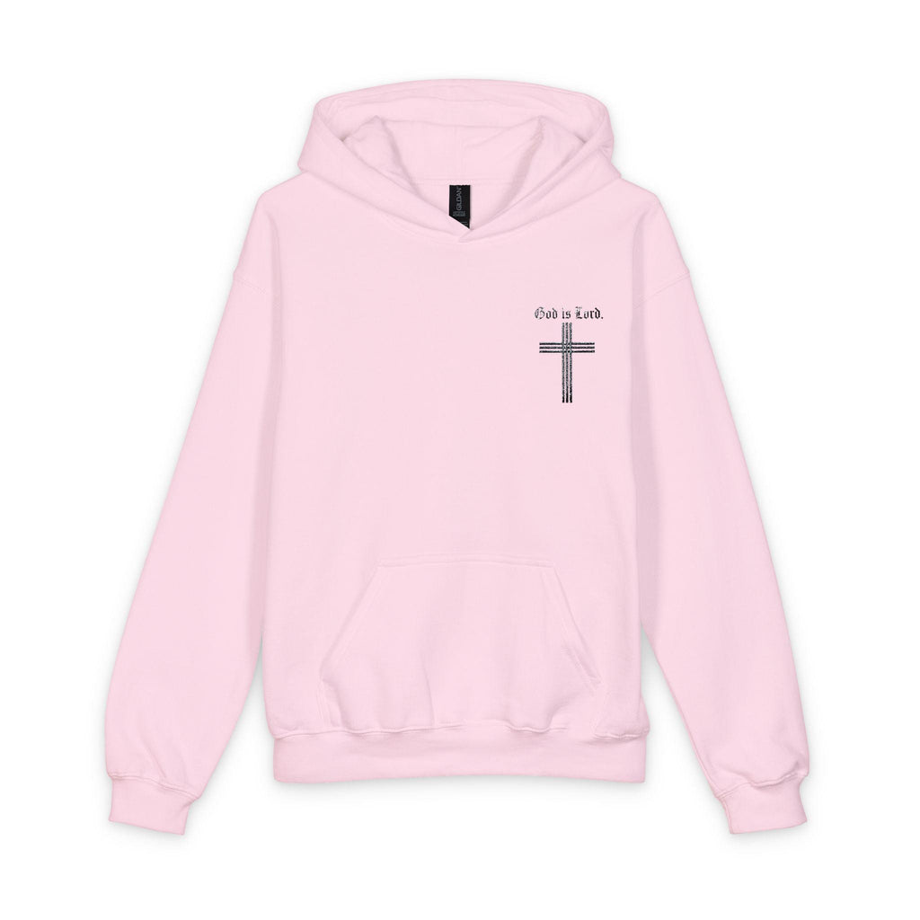 Jesus Cross Youth Hoodie | Small Chest Cross Graphic, Faith Design