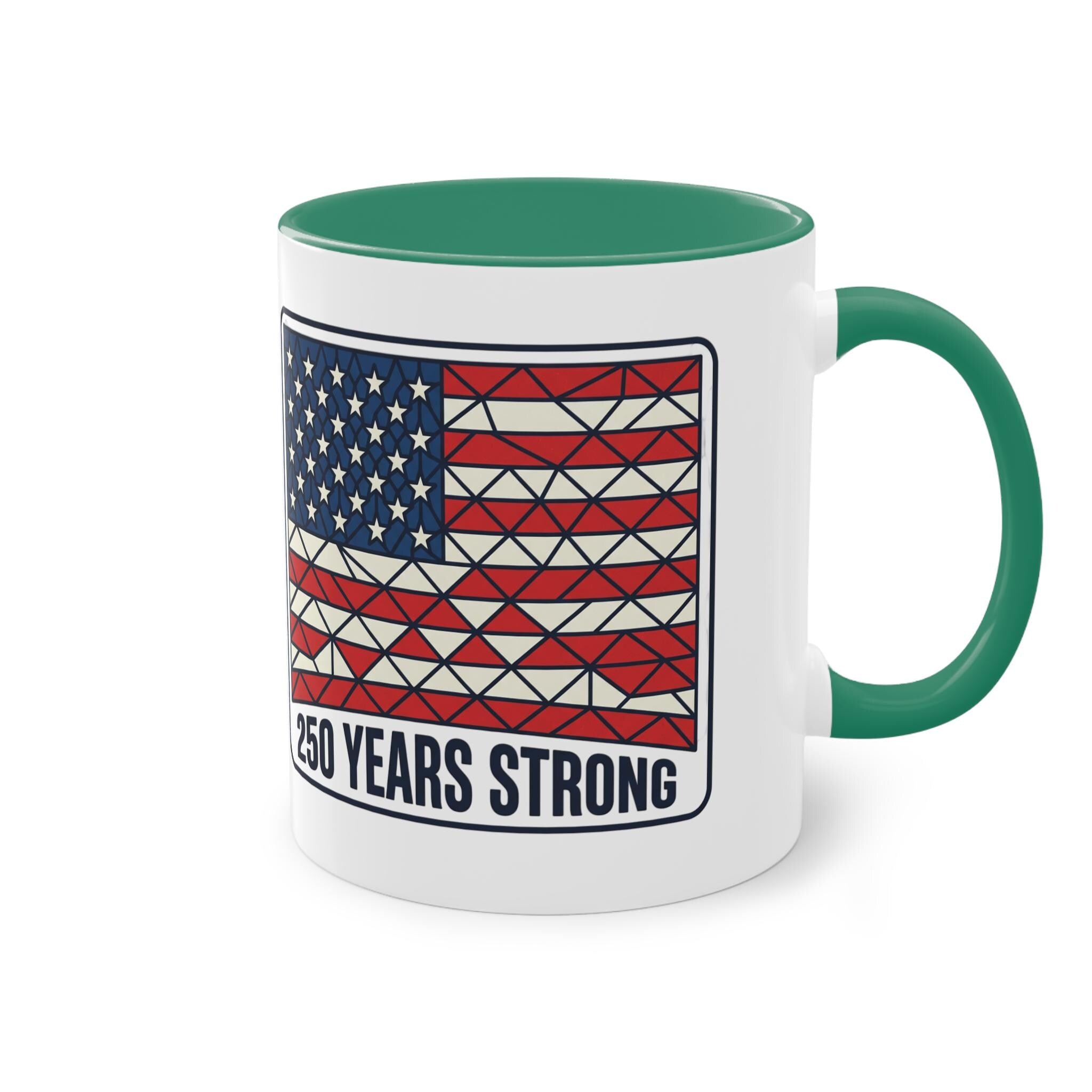 American Flag Geometric Patch Coffee Mug | 11oz