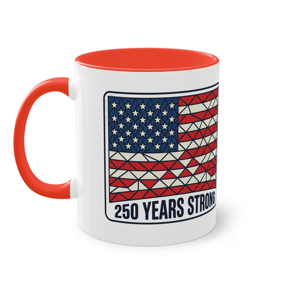 American Flag Geometric Patch Coffee Mug | 11oz