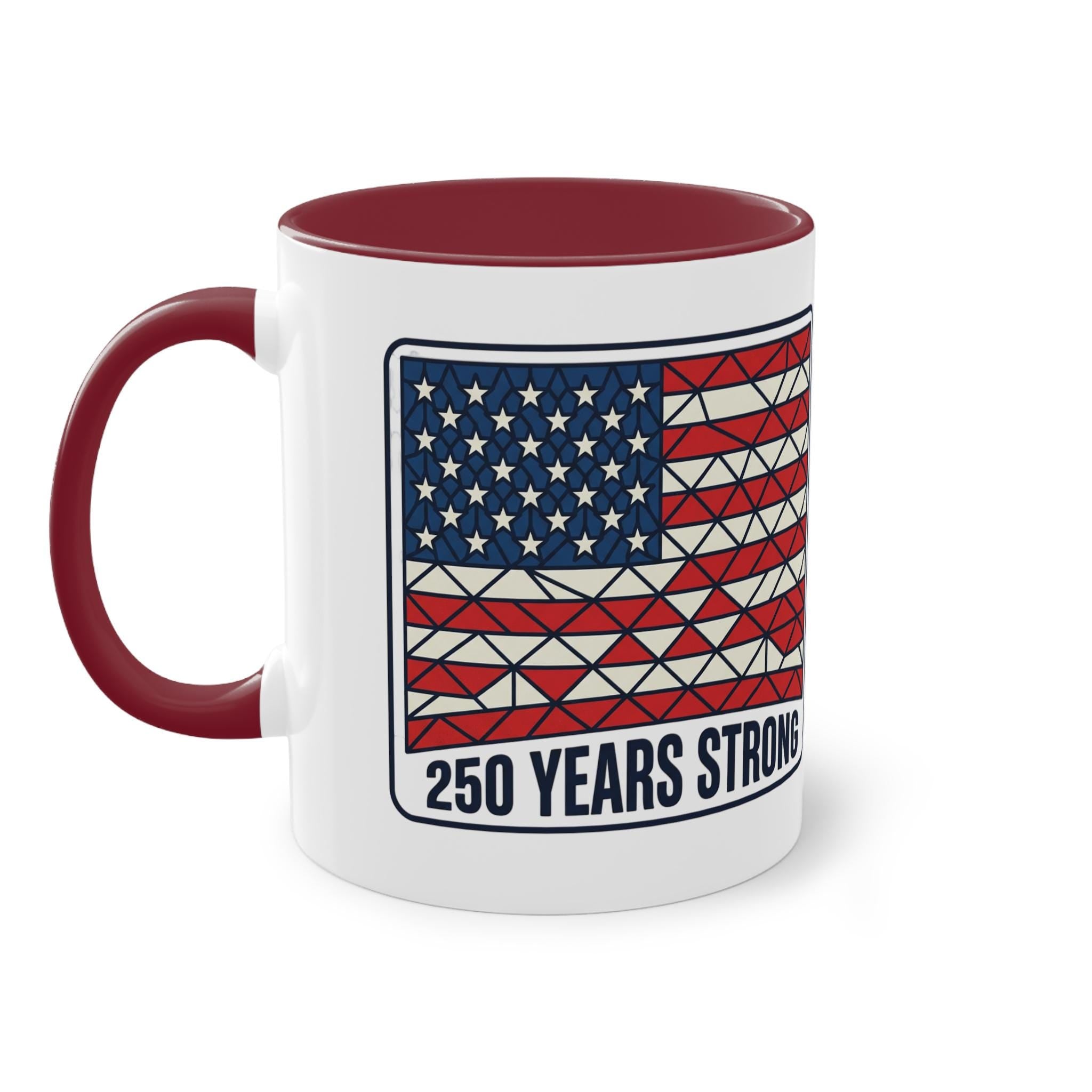 American Flag Geometric Patch Coffee Mug | 11oz