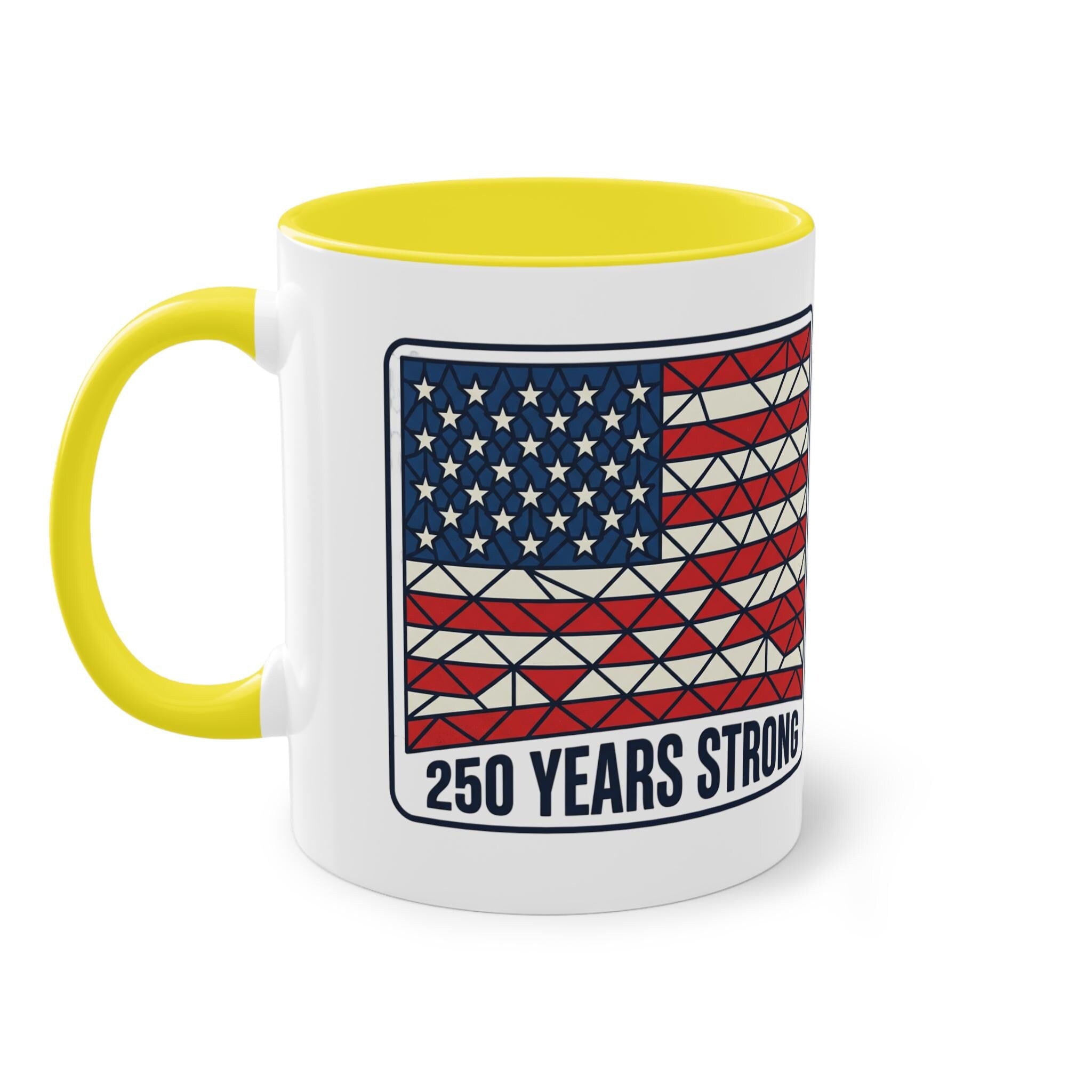 American Flag Geometric Patch Coffee Mug | 11oz