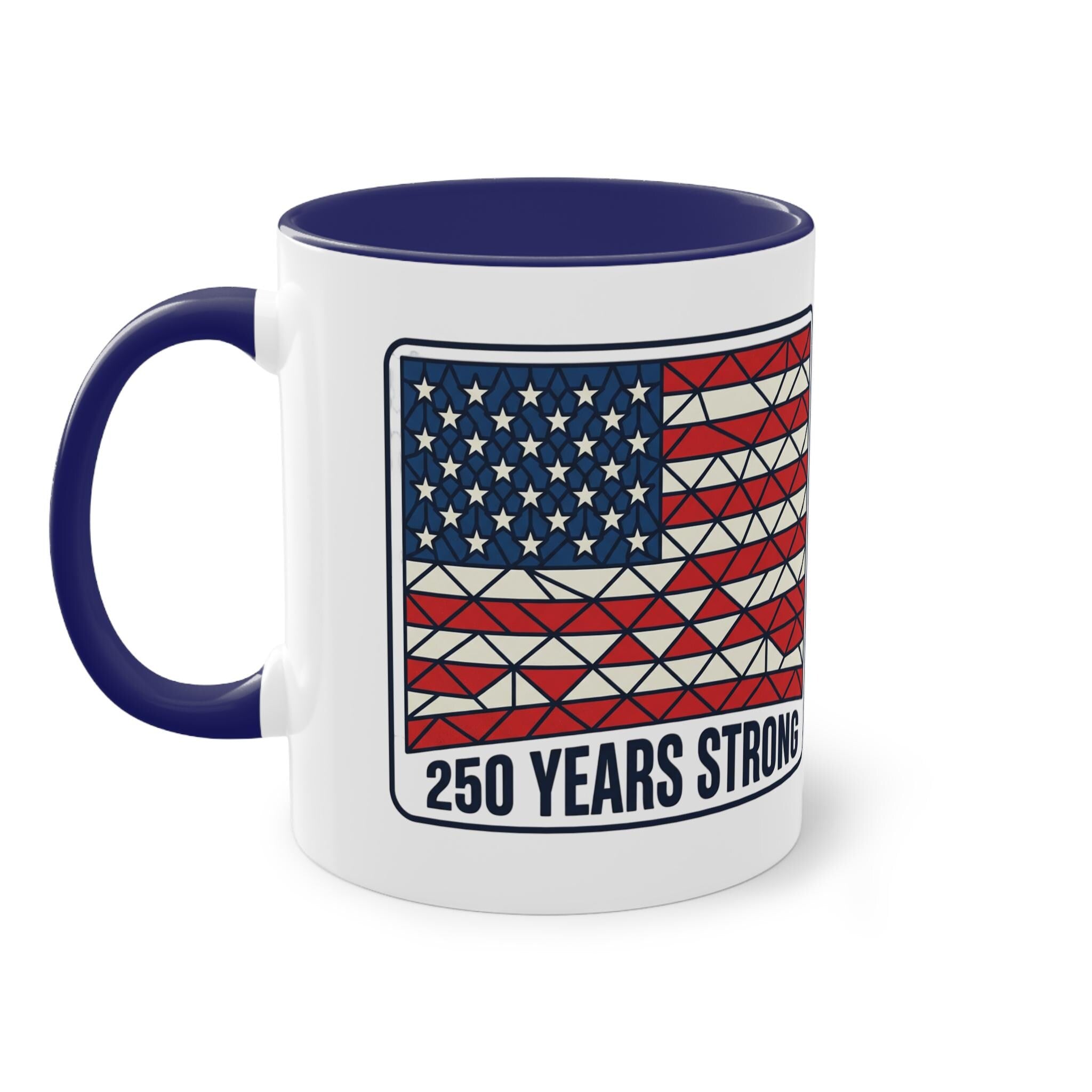 American Flag Geometric Patch Coffee Mug | 11oz