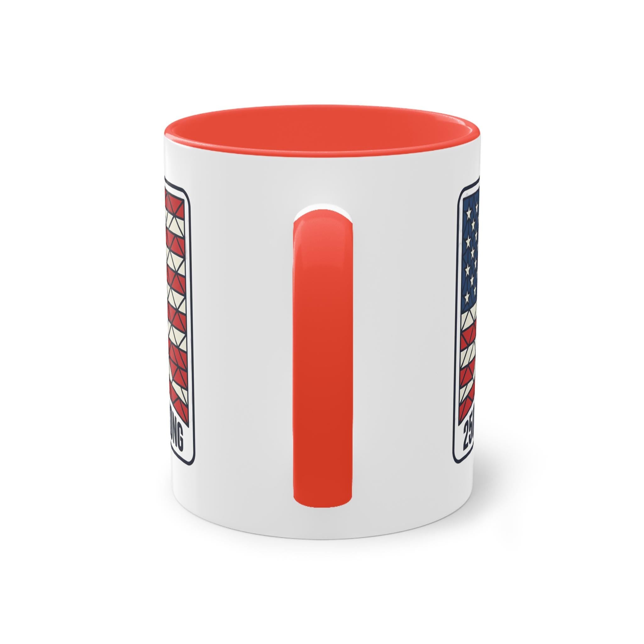 American Flag Geometric Patch Coffee Mug | 11oz