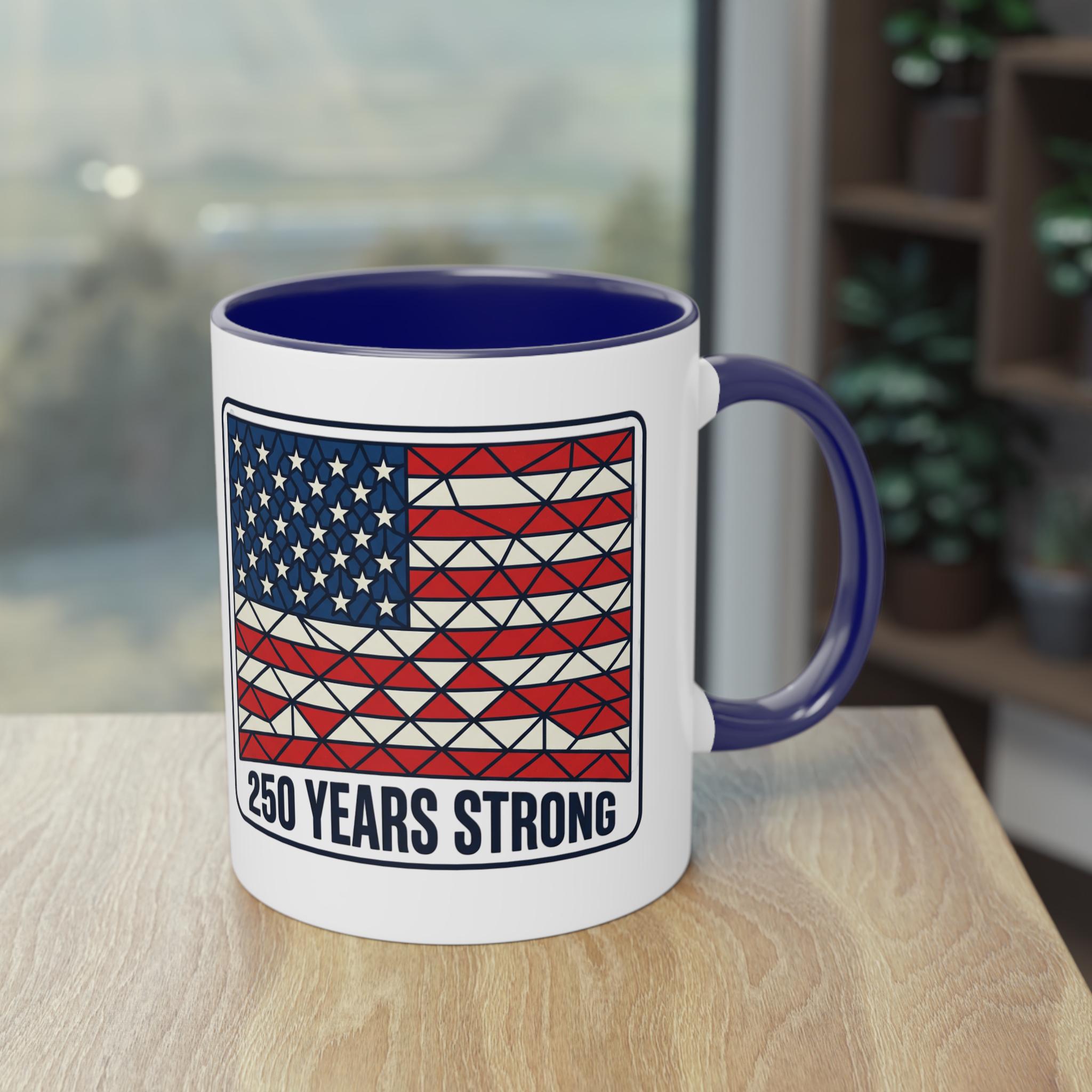 American Flag Geometric Patch Coffee Mug | 11oz