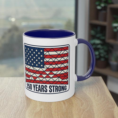 American Flag Geometric Patch Coffee Mug | 11oz