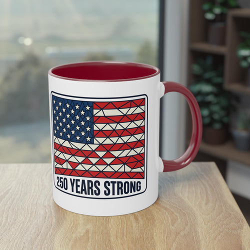 American Flag Geometric Patch Coffee Mug | 11oz