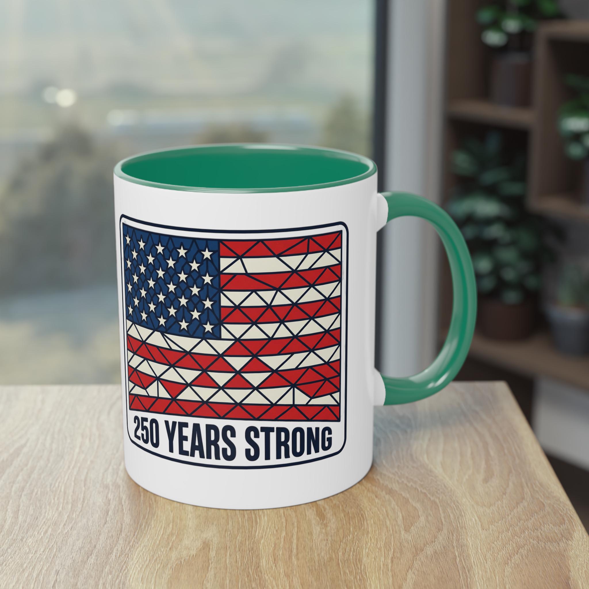 American Flag Geometric Patch Coffee Mug | 11oz