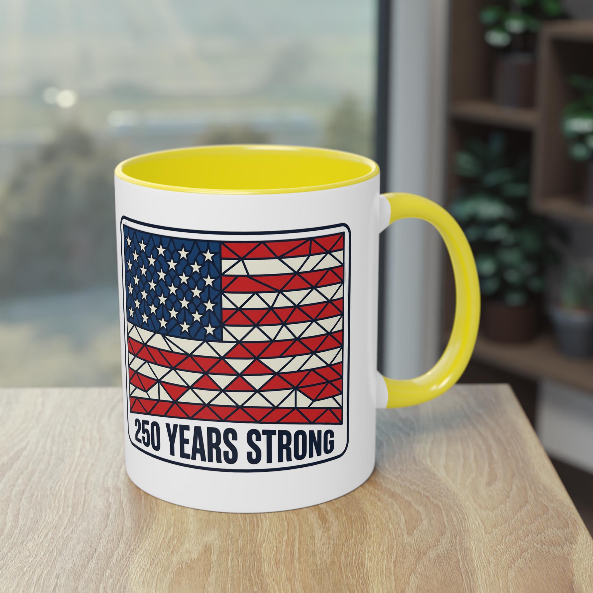 American Flag Geometric Patch Coffee Mug | 11oz
