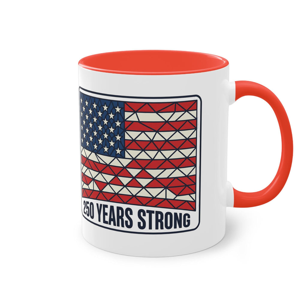 American Flag Geometric Patch Coffee Mug | 11oz