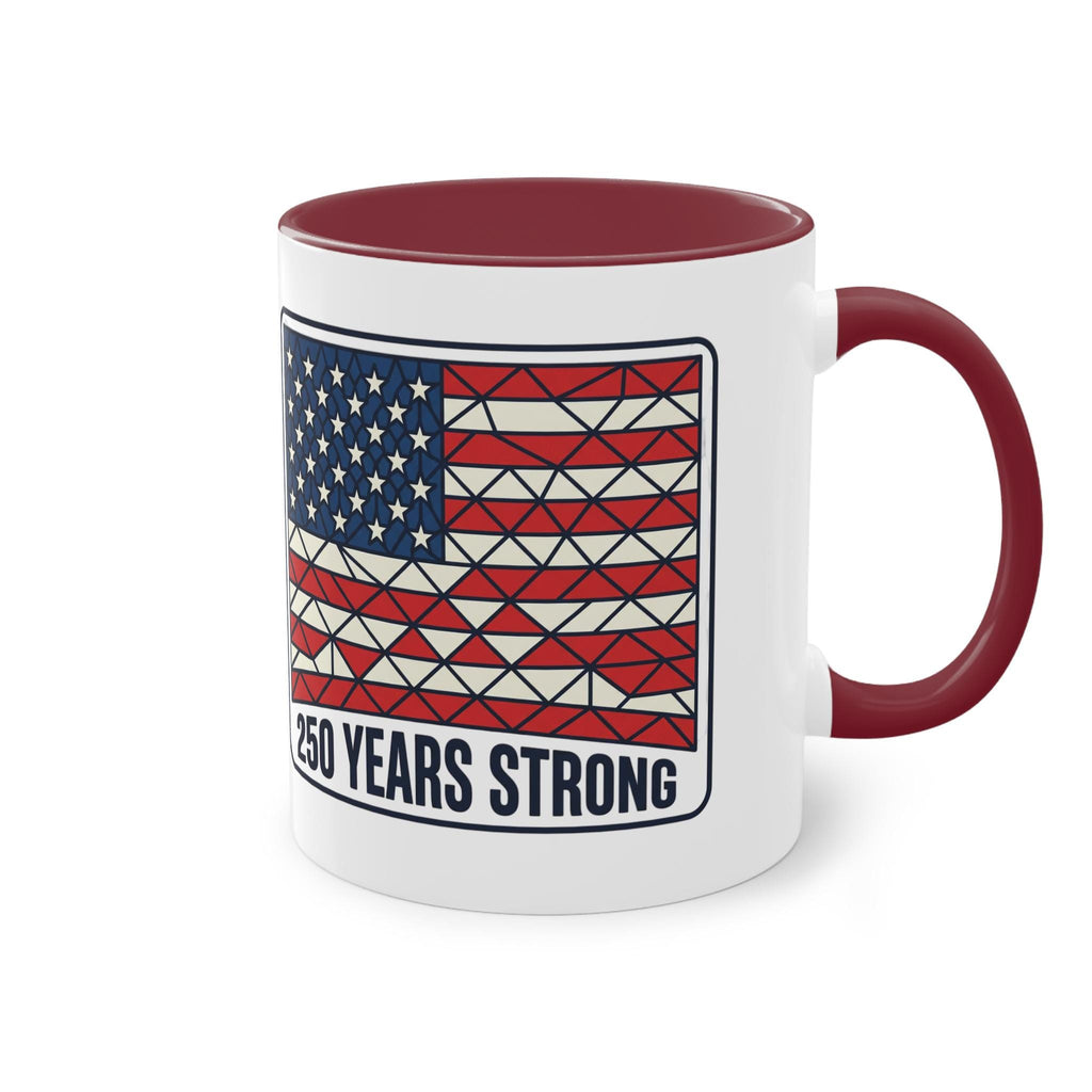 American Flag Geometric Patch Coffee Mug | 11oz