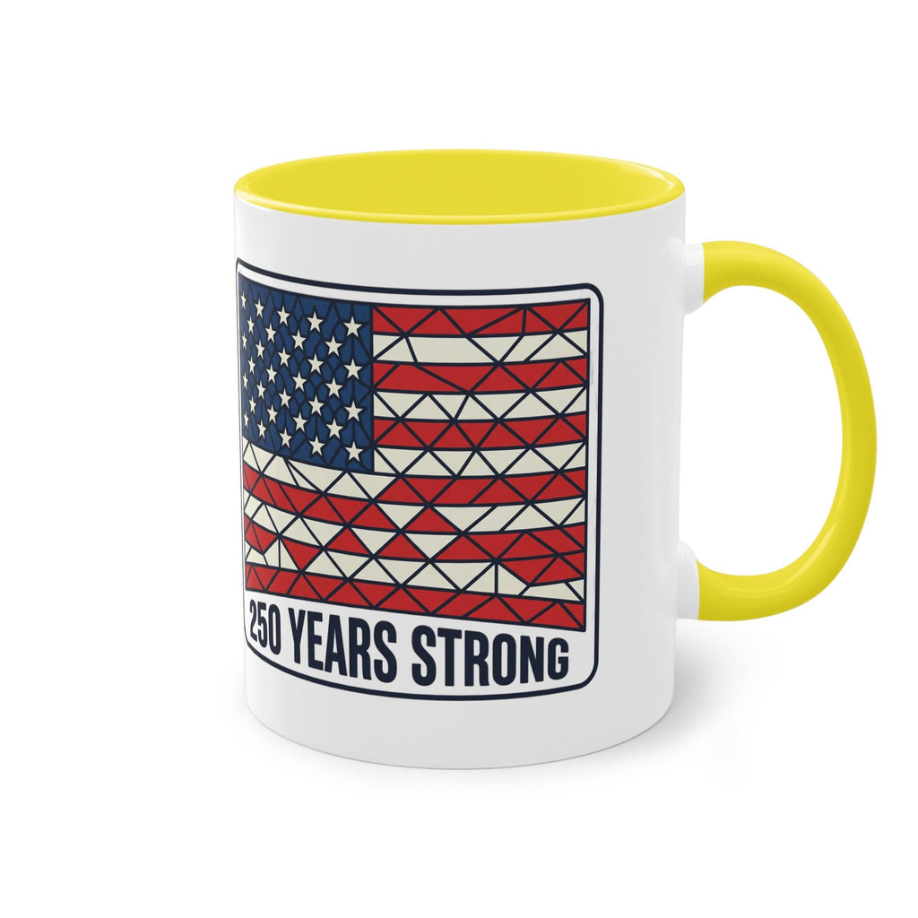 American Flag Geometric Patch Coffee Mug | 11oz